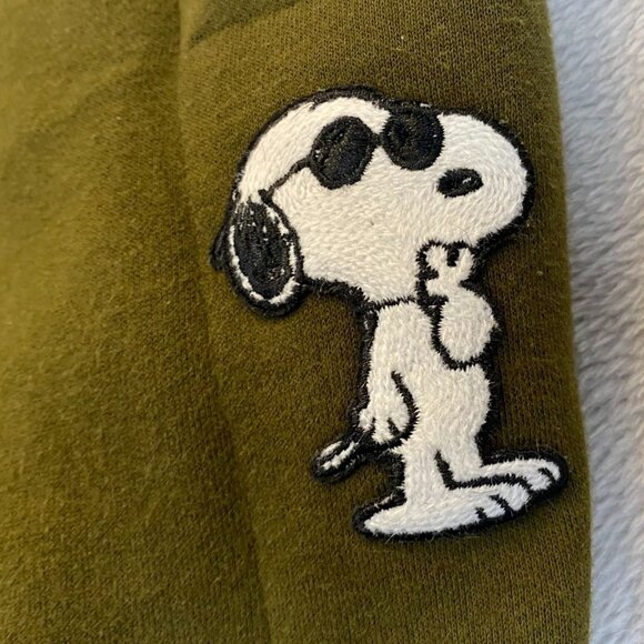 Snoopy Peanuts Unisex Jogger Pants Size XXL Sweatpants Drawstring Pull On Green - Picture 6 of 10